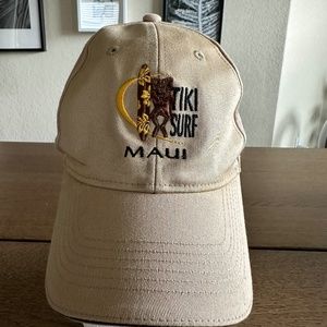 Tiki Surf Maui Hawaiian Headwear Strap Back Hat
